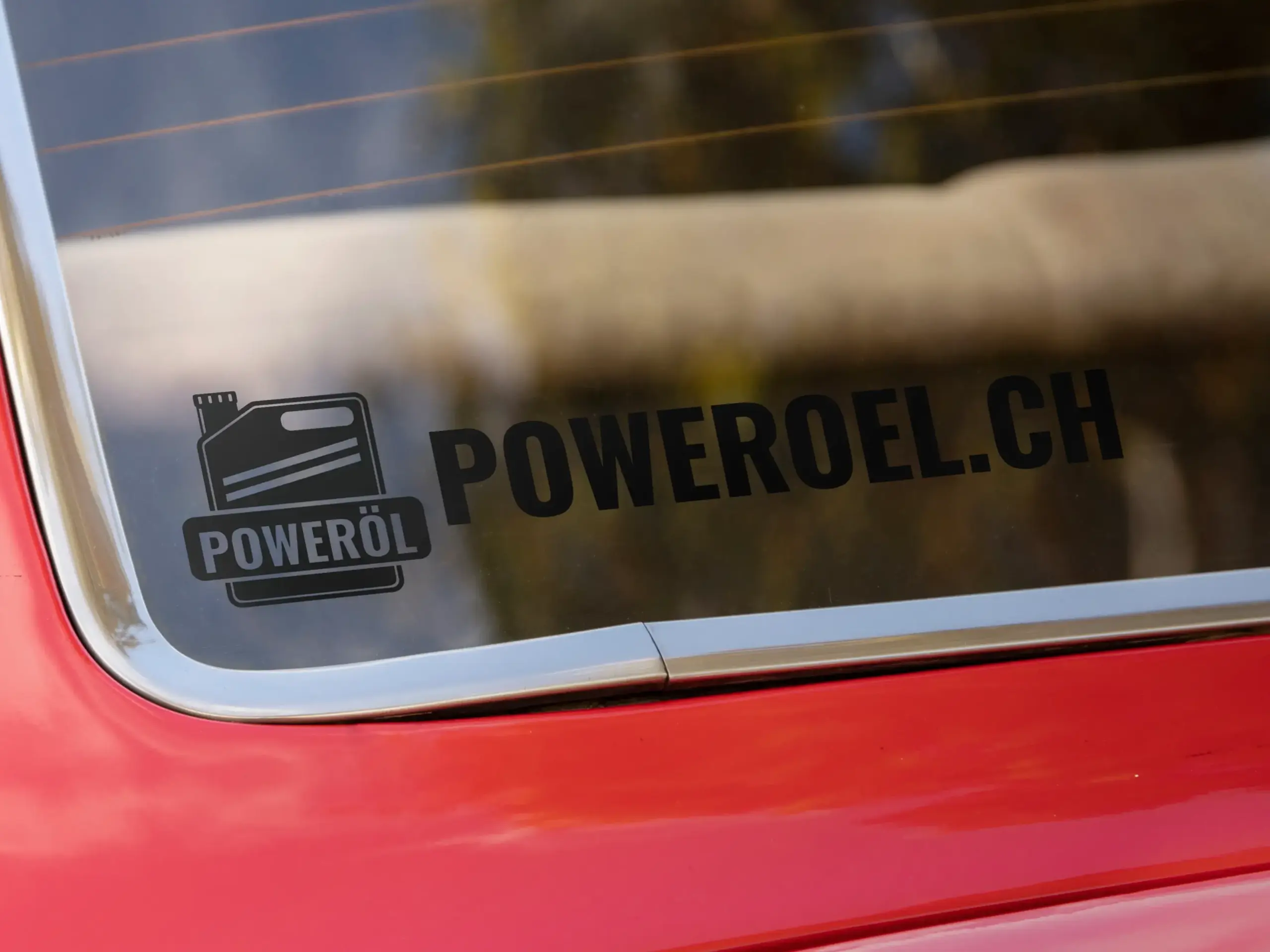Poweroel.ch Aufkleber Schwarz