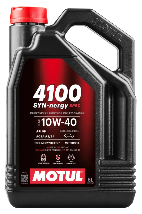 MOTUL 4100 SYN-nergy SPEC 10W-40, 5 Liter